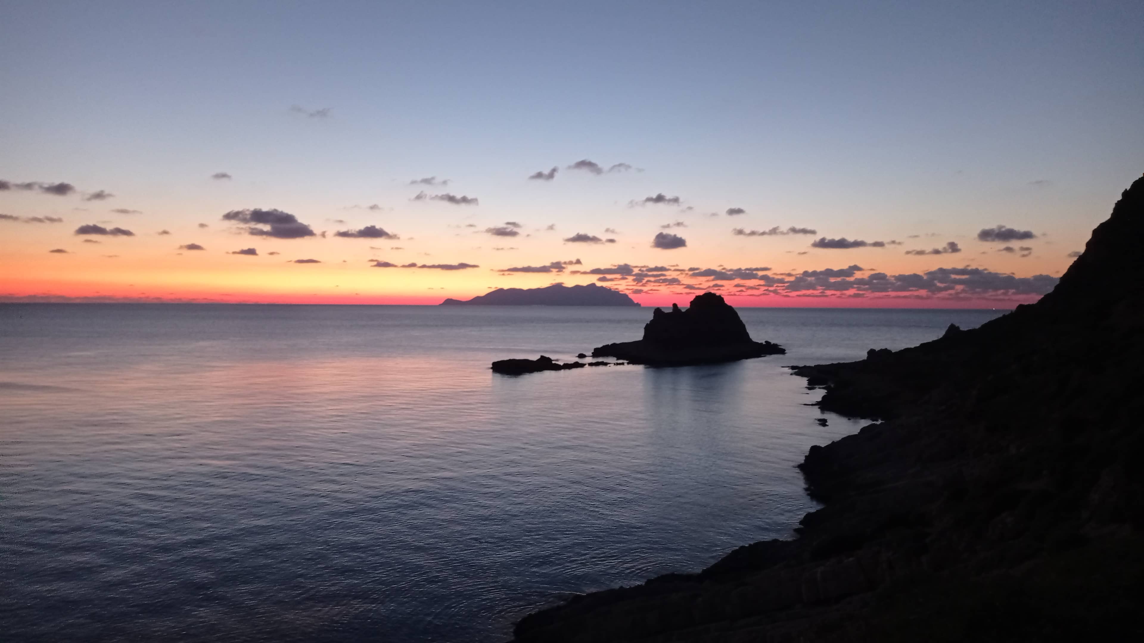 Tramonto sul mare delle Egadi